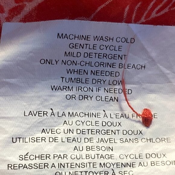 Motherhood SZ 1X Red & White lightweight peasant roll tab sleeve maternity top - Picture 7 of 9